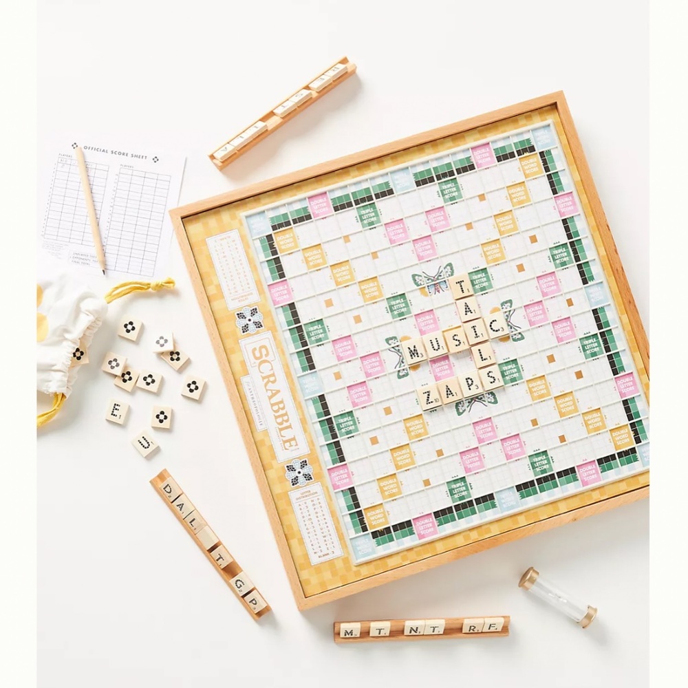 Anthropologie scrabble board